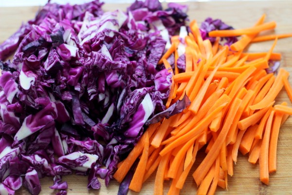 Sesame Carrot and Red Cabbage Stir Fry