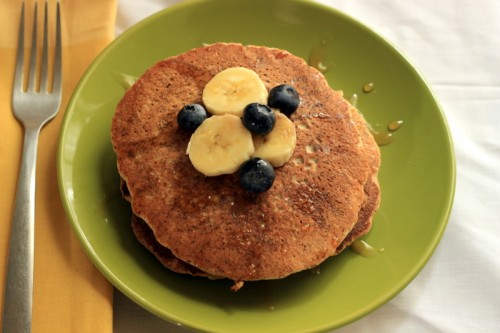 Almond Flax Seed Pancakes (Gluten Free)