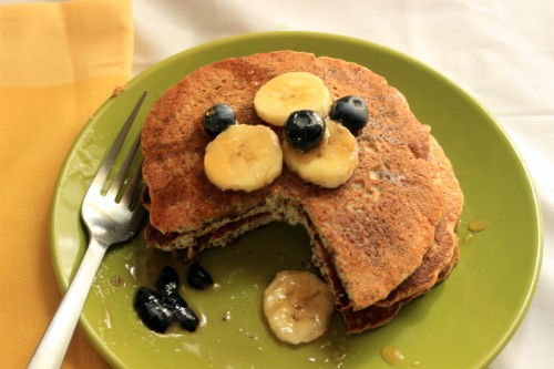 Almond Flax-seed Pancakes 