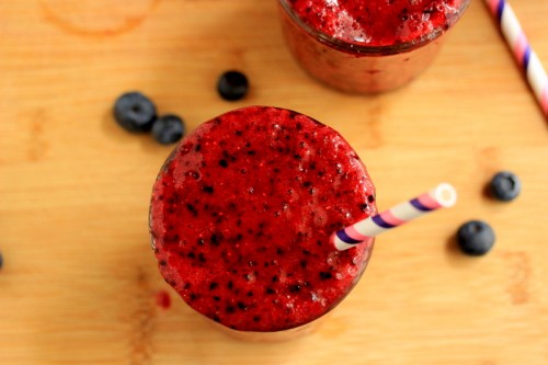 Strawberry Blueberry Lemonade Slushie 