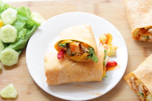 Buffalo Chicken Salad Wraps