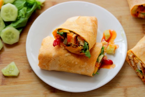 Buffalo Chicken Salad Wraps