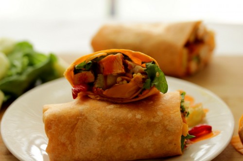 Buffalo Chicken Salad Wraps