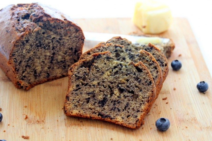 Blueberry Puree Quick Bread