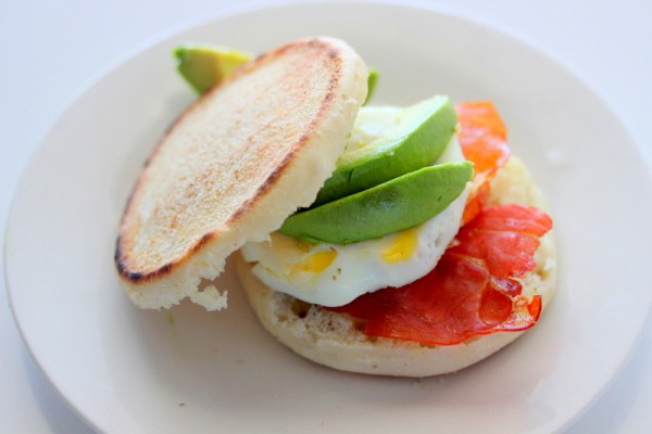 Crispy Prosciutto Avocado Egg McMuffins