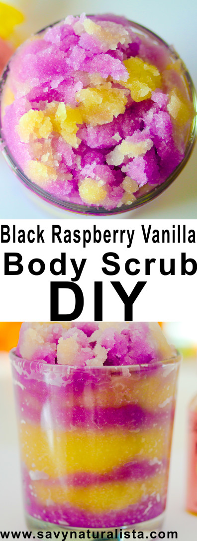 Black Raspberry Vanilla Body Scrub is the perfect bath and body works copy cat scrub to cleanse skin and remove dead skin cells it's a savvy way to make this scrub in big batches and save money! 