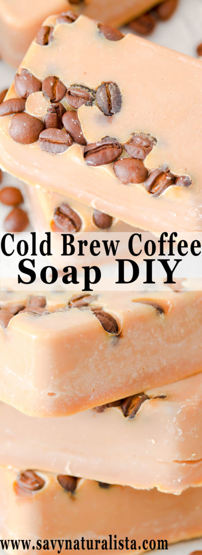 Brewed Coffee Cold Process Soap is an easy beginner tutorial made with pure brewed ground coffee and coffee oil to make this soap smell amazing, whip up the soap in only 10 minutes!