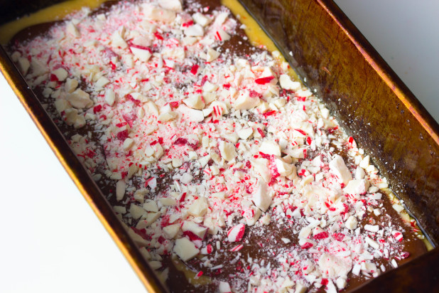 Chocolate Peanut Butter Candy Cane Swirl Bread 