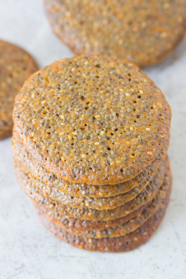 Chia Seed Wafer Cookies