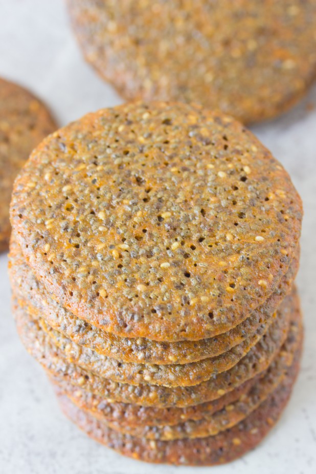 Chia Seed Wafer Cookies