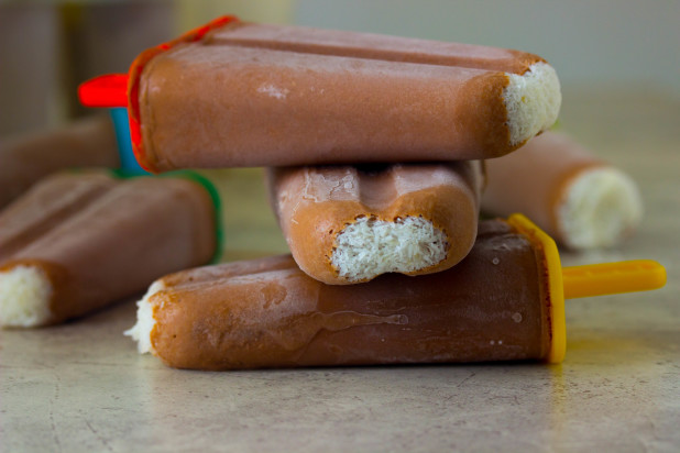 Chocolate Peanut Butter Popsicles