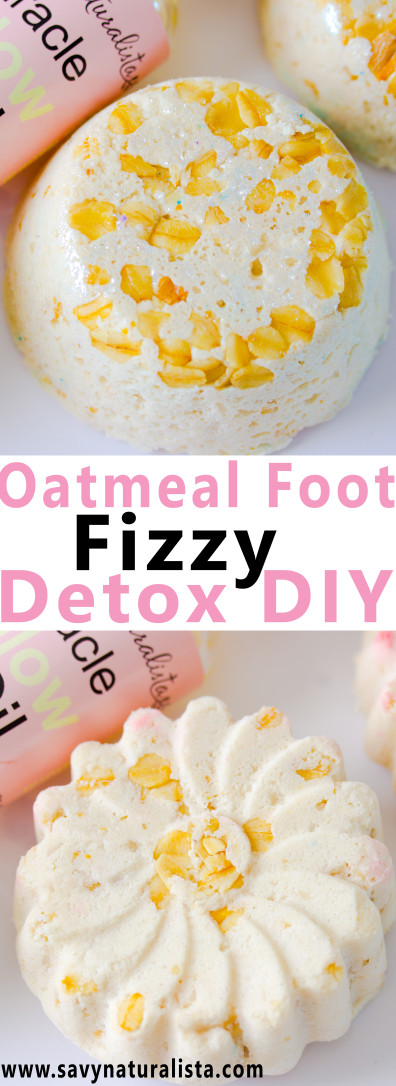 Make these easy oatmeal foot fizzies that will detoxify and soothe the feet while removing dead skin cells! 