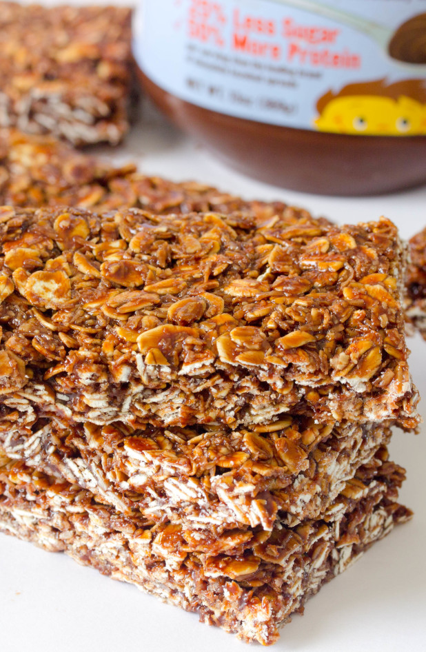 Honey and Hazelnut Butter Granola Bars (Giveaway)