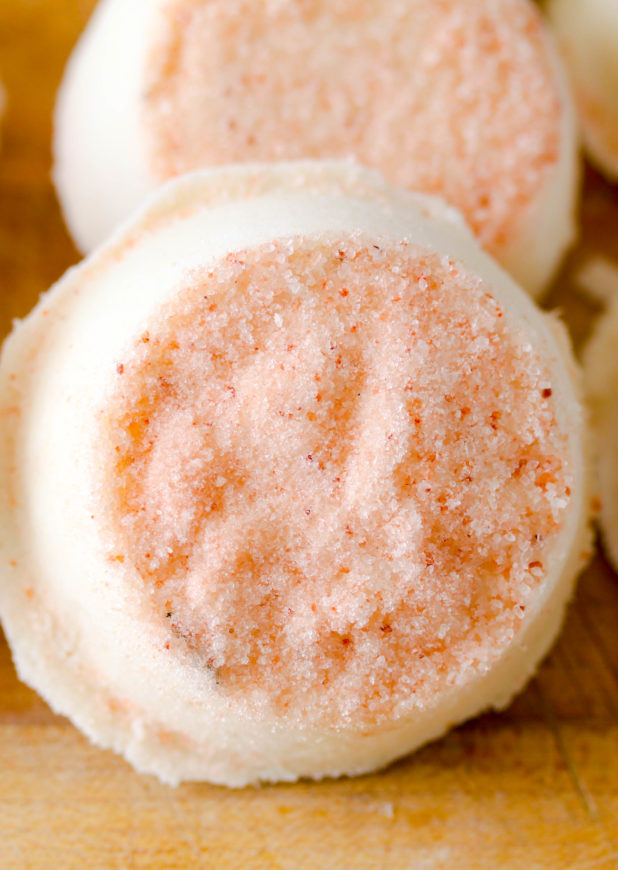 Made with all-natural Pink Himalayan Sea salt, these bath bombs are easy to make and only require a few ingredients for an all-natural full body detox.