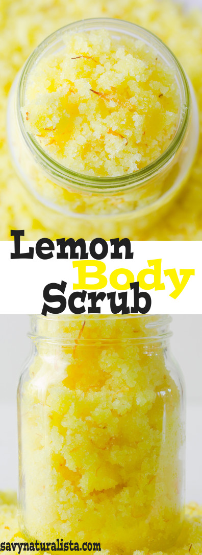 Making Lemon Body Scrub