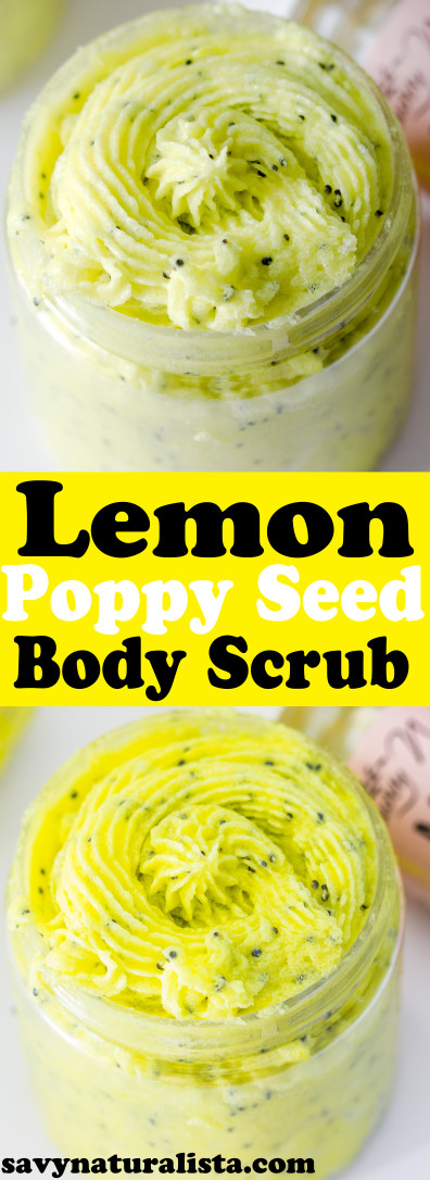  Lemon Poppy Seed Salt Scrub Mask