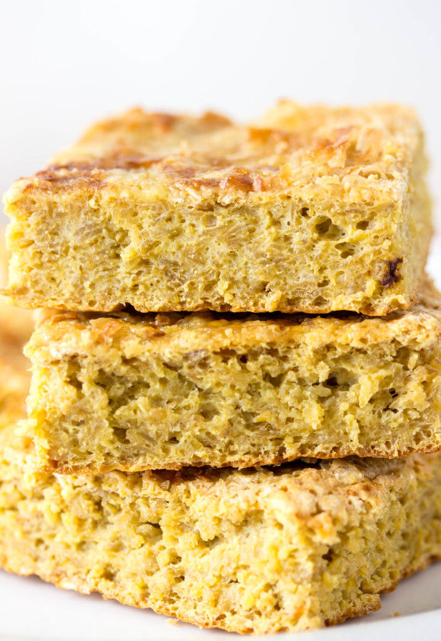 Lemon Vanilla Protein Squares