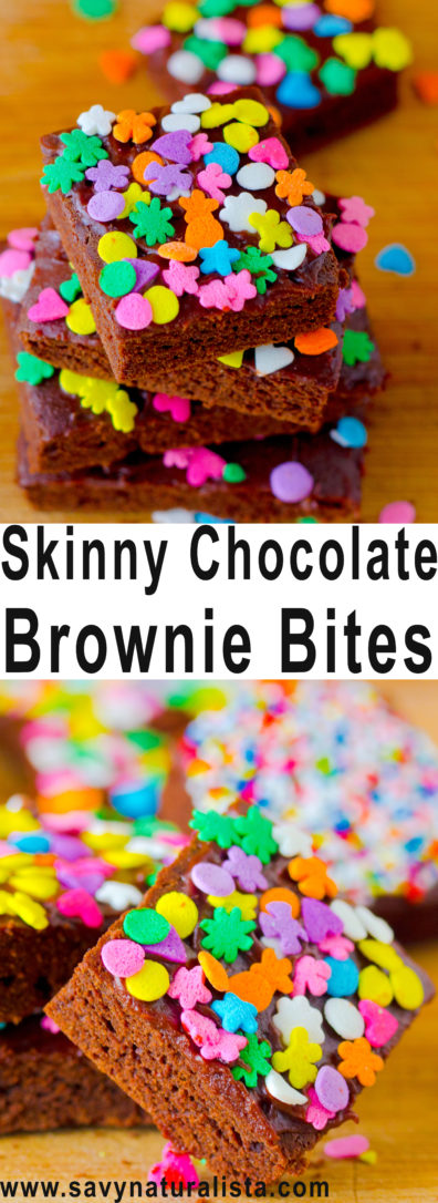 Less than 50 calories per bite and loaded with chocolate but not the calories a decadent low-fat chocolate brownies. 