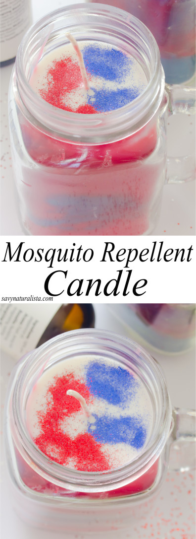 Here is a festive all natural mosquito repellent candles. With only four simple ingredients that you can make yourself; keep those mosquitoes away this outdoor season with all natural handmade candles. 