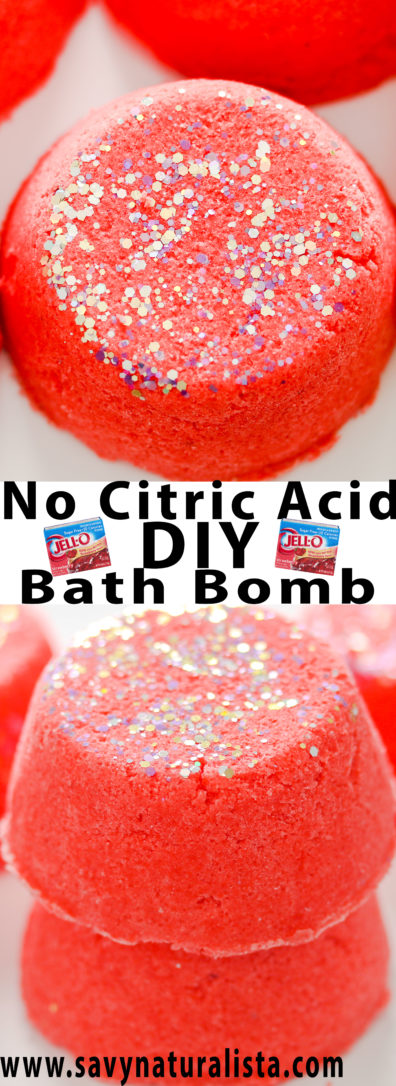 Make a batch of irresistible No citric acid cherry bath bombs with easy fun loving ingredients. This easy Jello recipe is the perfect introductory to bath bombs. 