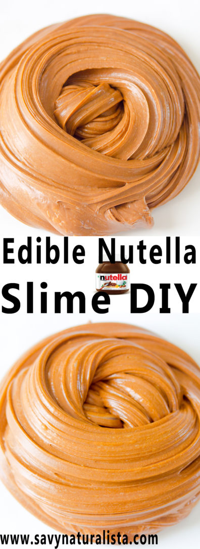 Edible Nutella Slime only requires four simple ingrediants to make and is so easy that anyone can eat it.