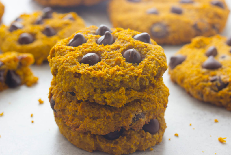 Oatmeal Pumpkin Chocolate Chip Cookies 