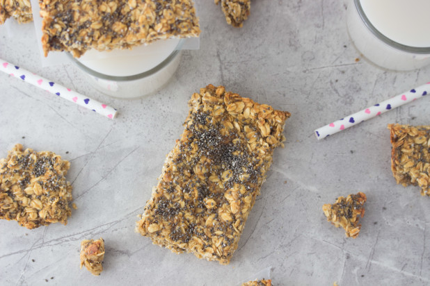 Peanut Butter Chia Granola Bars