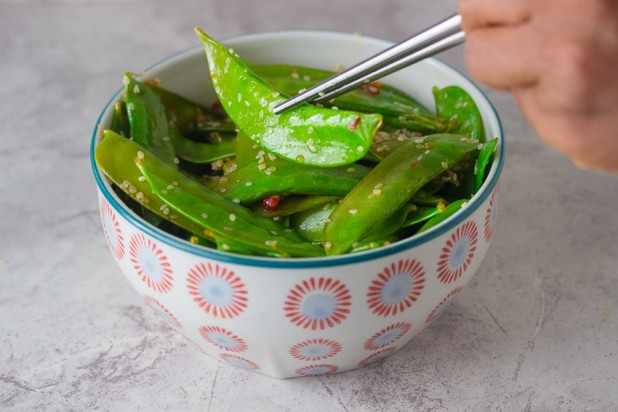 Sesame Snow Pea Salad