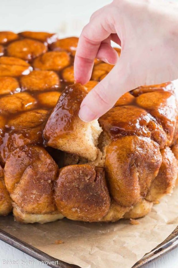 Soft, fluffy pull-apart bread covered in gooey melted sugar is always a huge hit