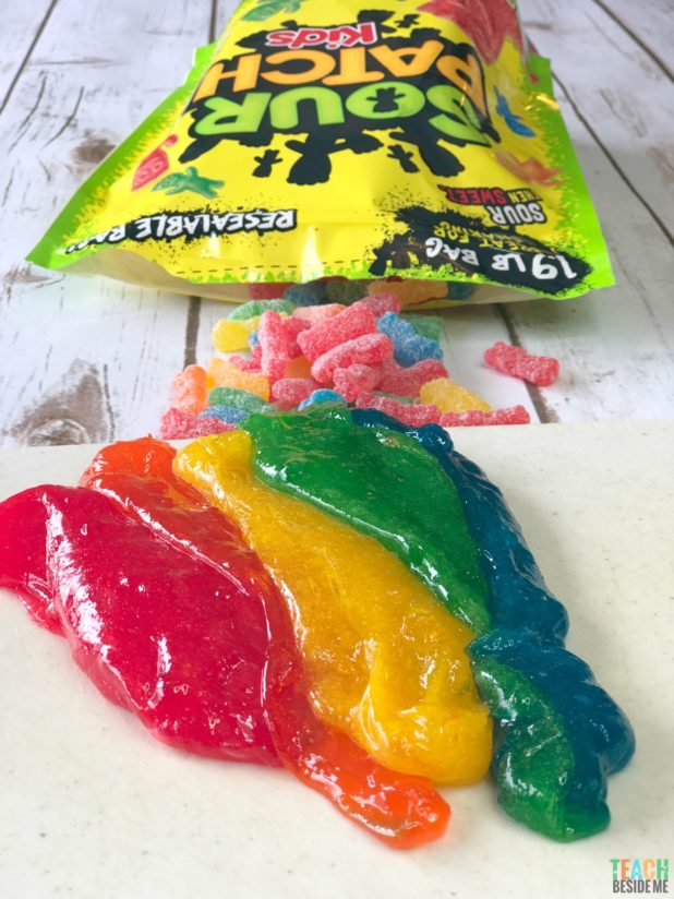 Rainbow Sour Patch Kid Edible Slime