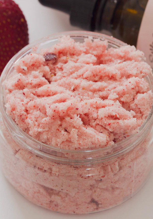 Strawberry Coconut Body Scrub Recipe