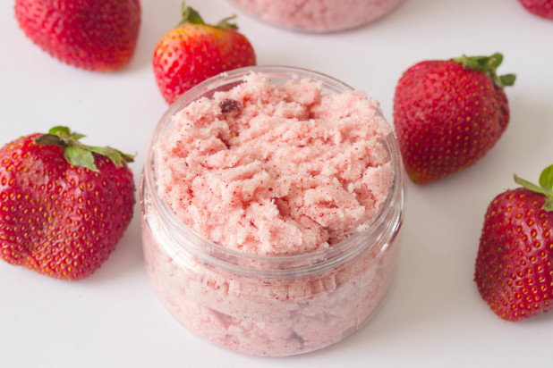 Strawberry Coconut Body Scrub Recipe