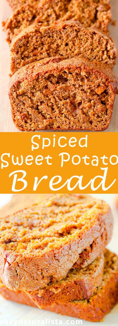 Yes this savynaturalista quick bread is to good to be true! If you are looking for a low fat all natural sweet potato spiced bread recipe!