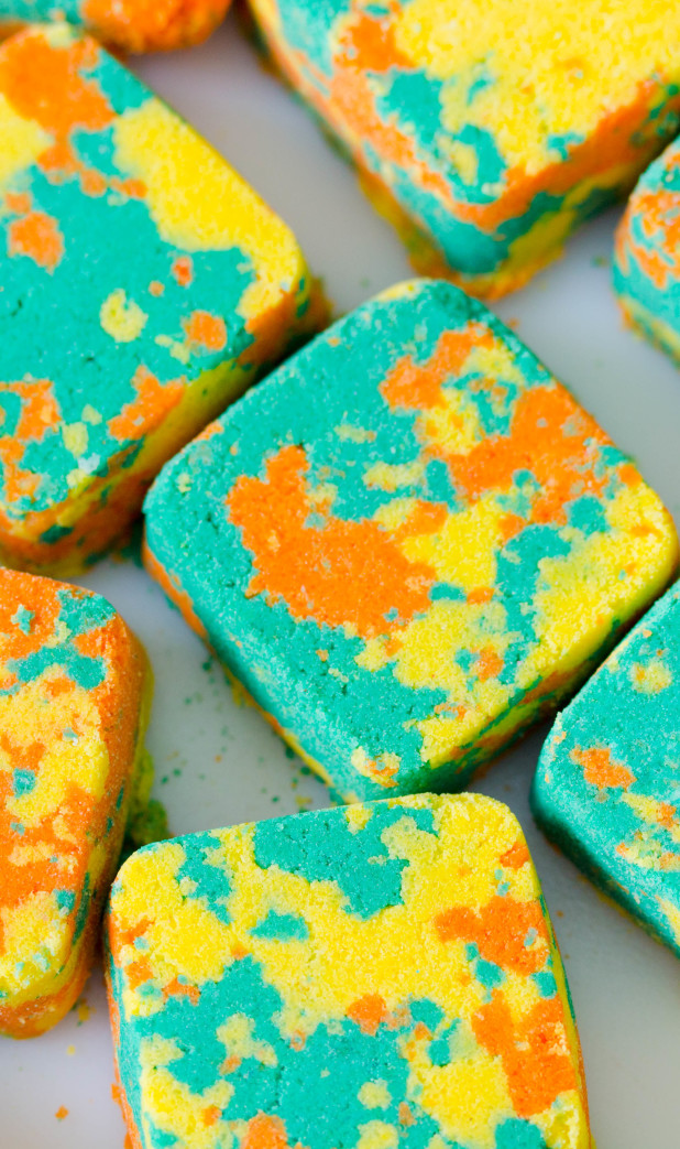 All natural and invigorating! Make these easy scented tropical mani or bath-bombs to relax and unwind. They also make the perfect party favors for any holiday or birthday. 