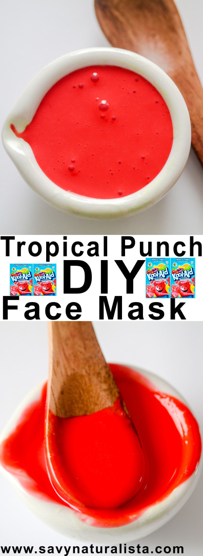 Make this easy Tropical Punch Facial mask copycat that is not only removes blackheads but will make your skin feel like butter! 