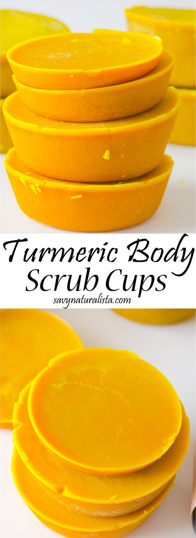 Turmeric Body Scrub Cups