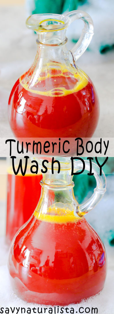 This easy turmeric body wash only requires four ingredients. It’s an all-natural tutorial that is perfect to give your skin an easy glow and perfect for beginners! 