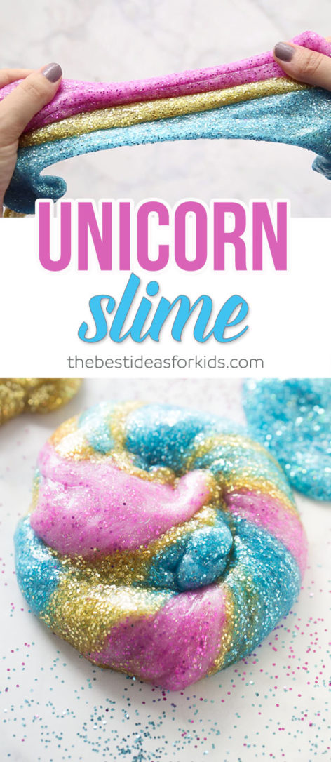 Unicorn Slime is bright and the colors are amazing make these easy unicorn #slime recipes