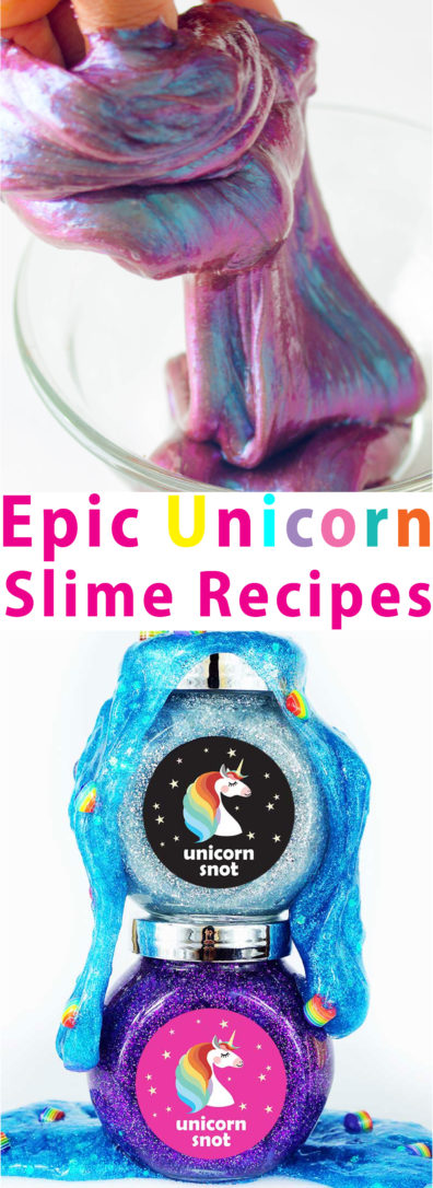 #Unicorn Slime is bright and the colors are amazing make these easy unicorn #slime recipes