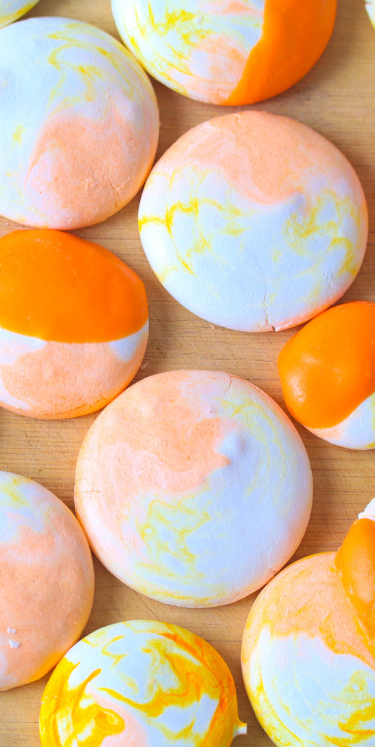 Candy Corn Meringue Cookies are the perfect fall treat to make your day even sweeter!  