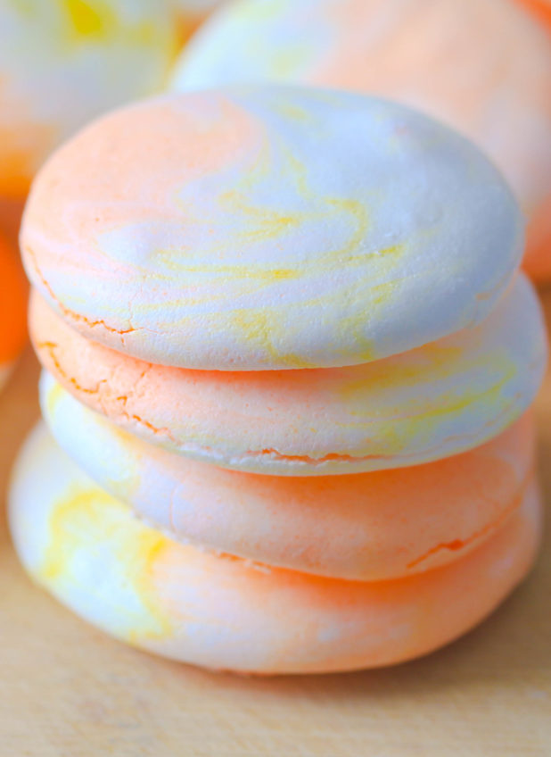 Candy Corn Meringue Cookies are the perfect fall treat to make your day even sweeter!  