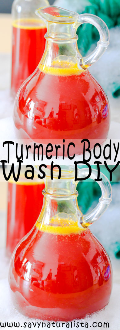 This easy turmeric body wash only requires four ingredients. It’s an all-natural tutorial that is perfect to give your skin an easy glow and perfect for beginners! 