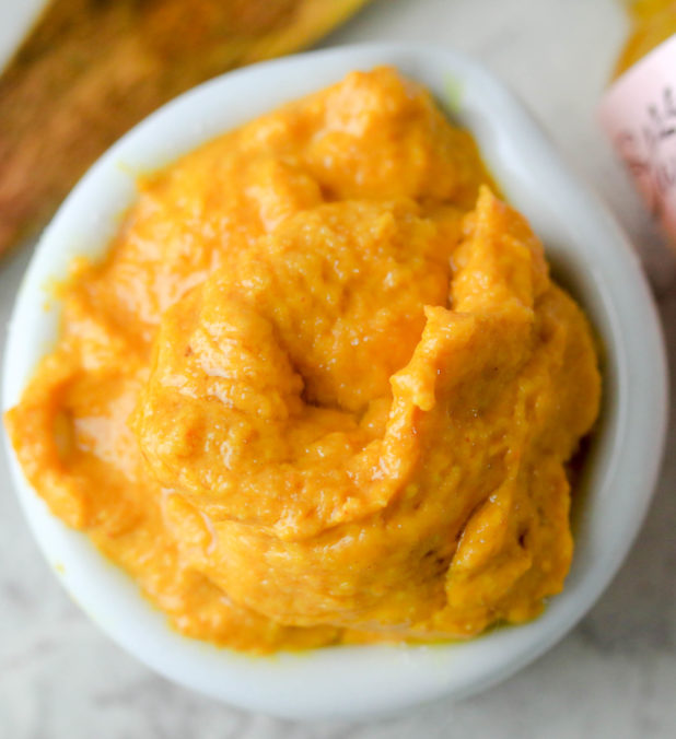 This all-natural facial scrub is made with turmeric powder and is the perfect DIY to get rid of acne and black heads.  