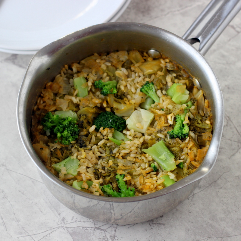 Broccoli and Onion Rice Medley