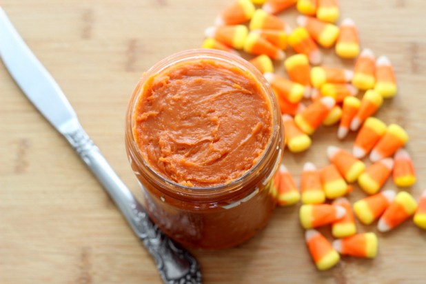 Candy Corn Butter (Butterfinger in a Jar)