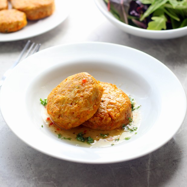 Carrot and Chickpea Cakes