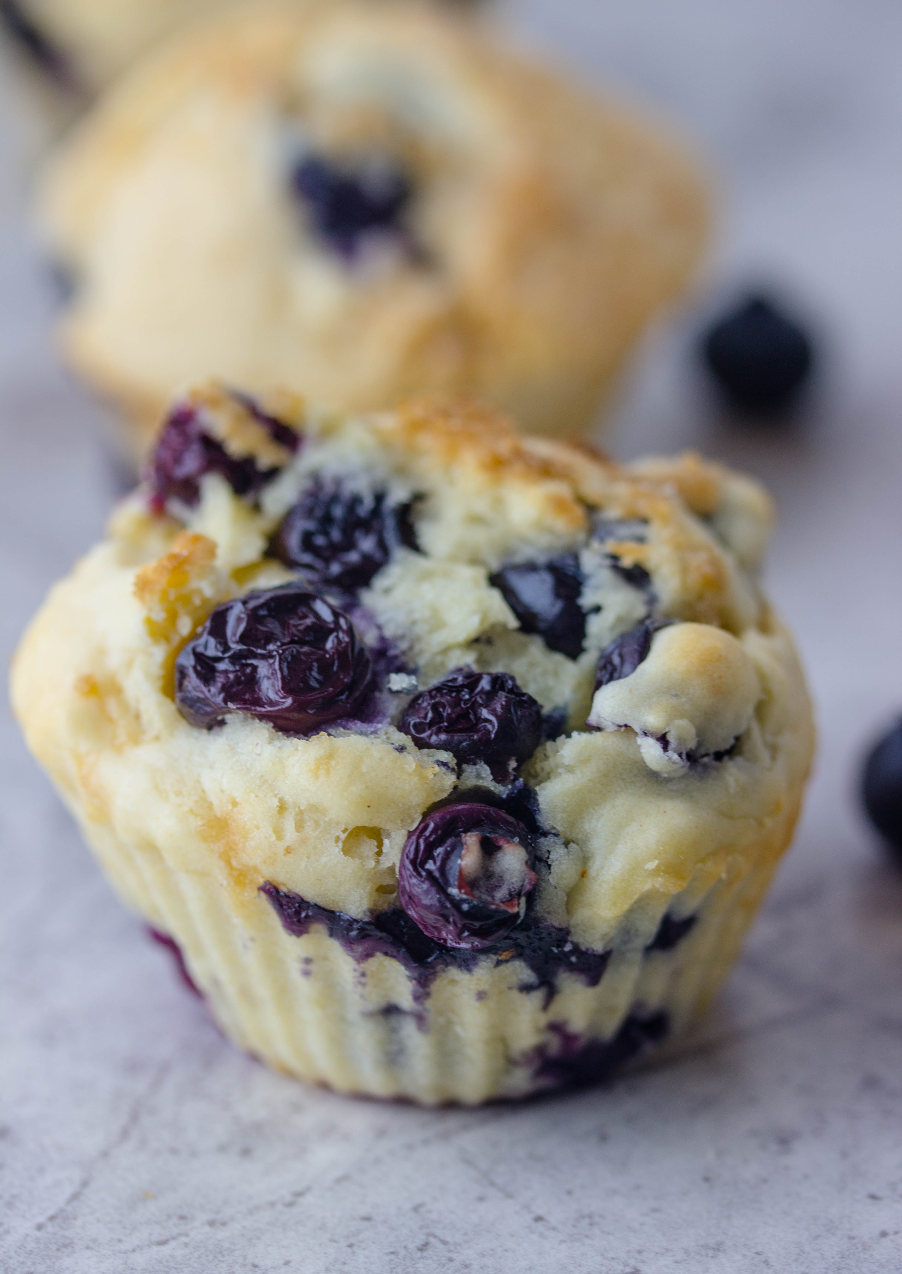 Blueberry Muffins (low-fat) - Savvy Naturalista