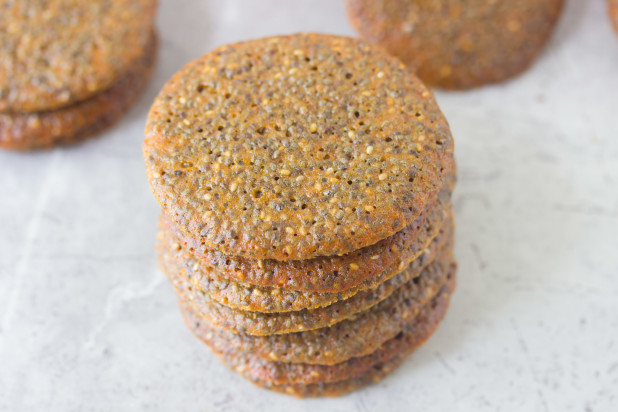 Chia Seed Wafer Cookies