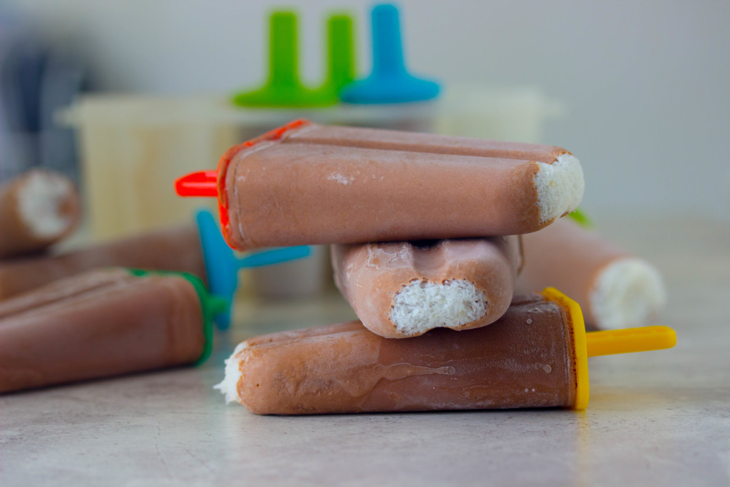 Chocolate Peanut Butter Popsicles