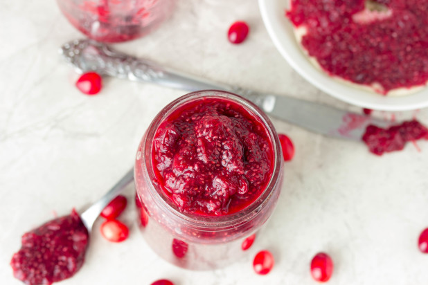 Cranberry Cinnamon Chia Jam